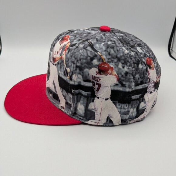 Los Angeles Angels Baseball Hat, Mike Trout Graphic, MLB, State Farm, Sixth Man - Picture 4 of 8